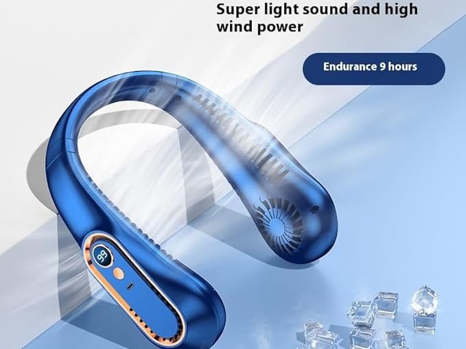 Разхладете се по всяко време с преносимия вентилатор за врат